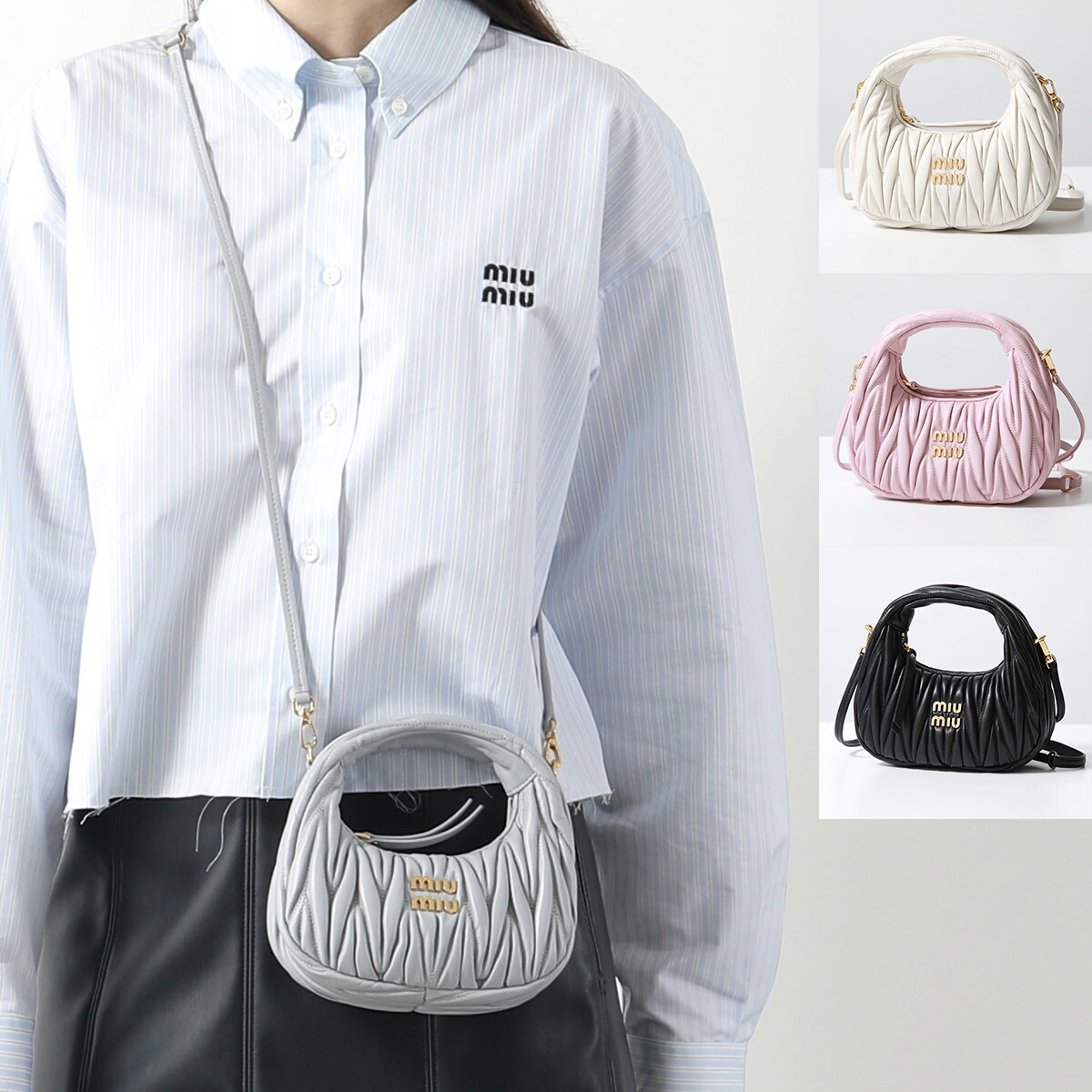 楽天市場】MIUMIU ミュウミュウ ショルダーバッグ ワンダー MATELASSE