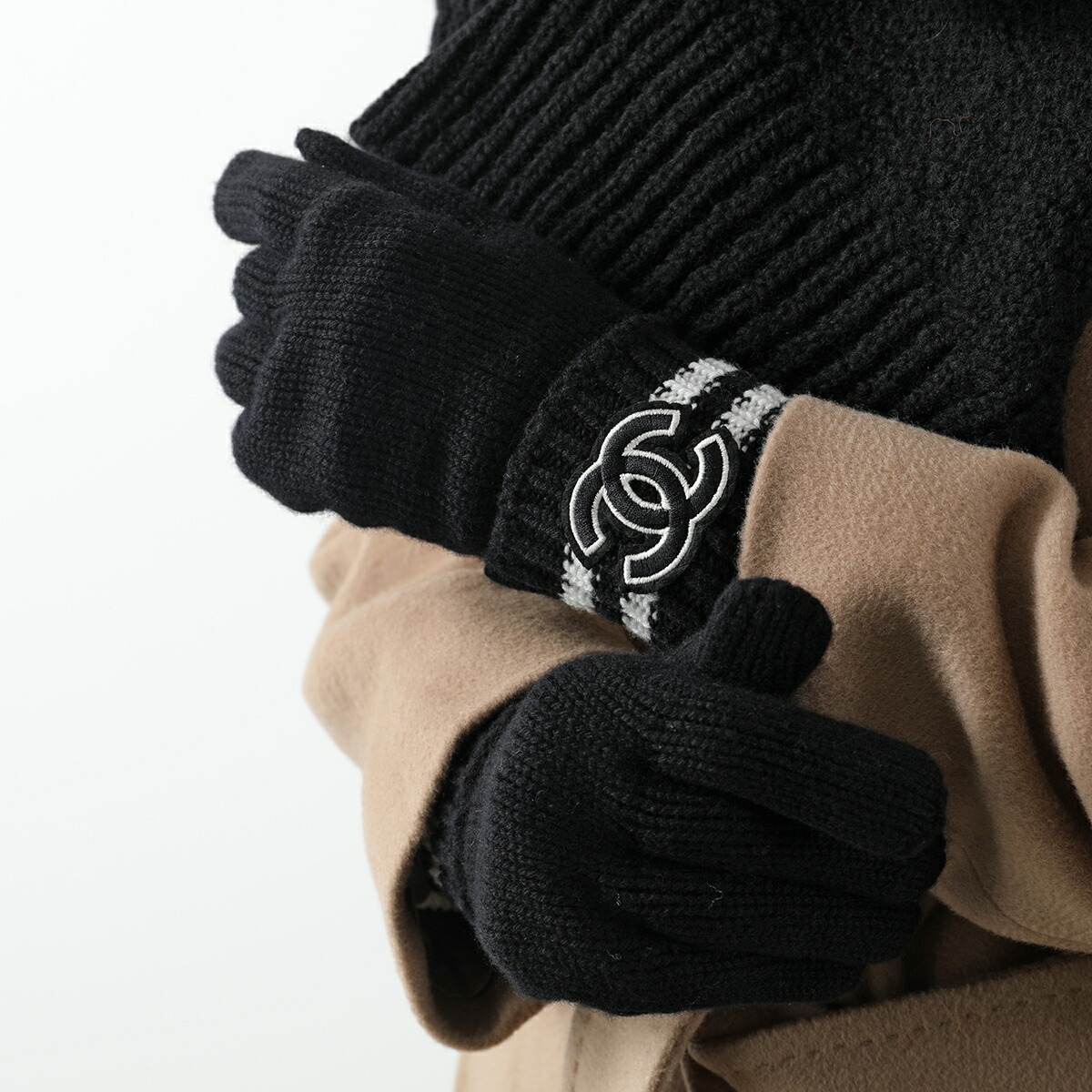 楽天市場】CHANEL シャネル 手袋 AAA411 B17819 レディース カシミア