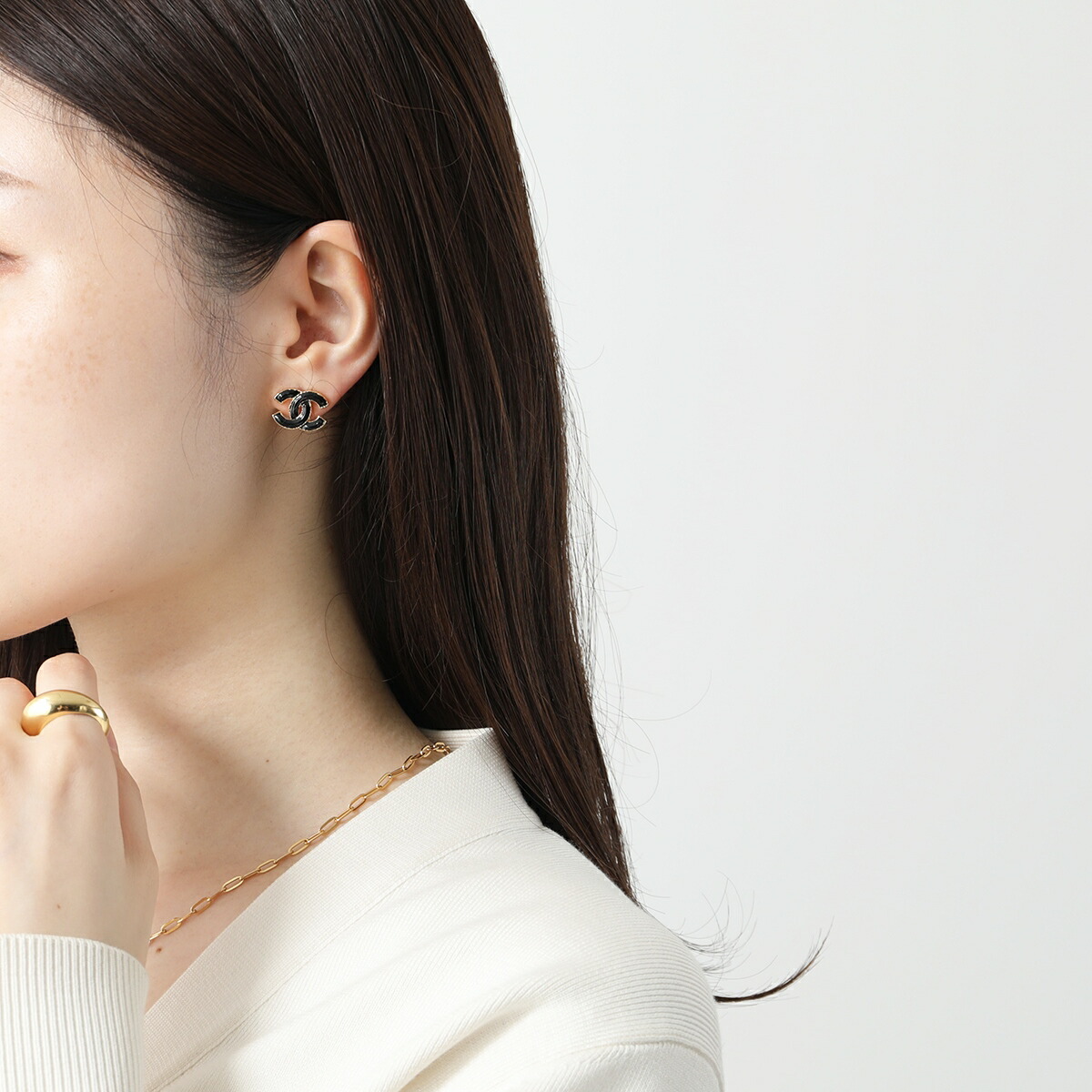 楽天市場】CHANEL シャネル ピアス ABC254 B14730 レディース ココ