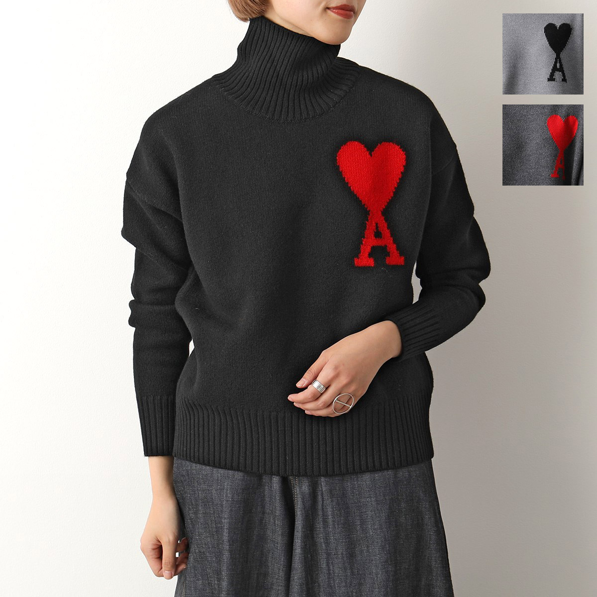 楽天市場】ami paris アミパリス セーター UKS402.018 レディース