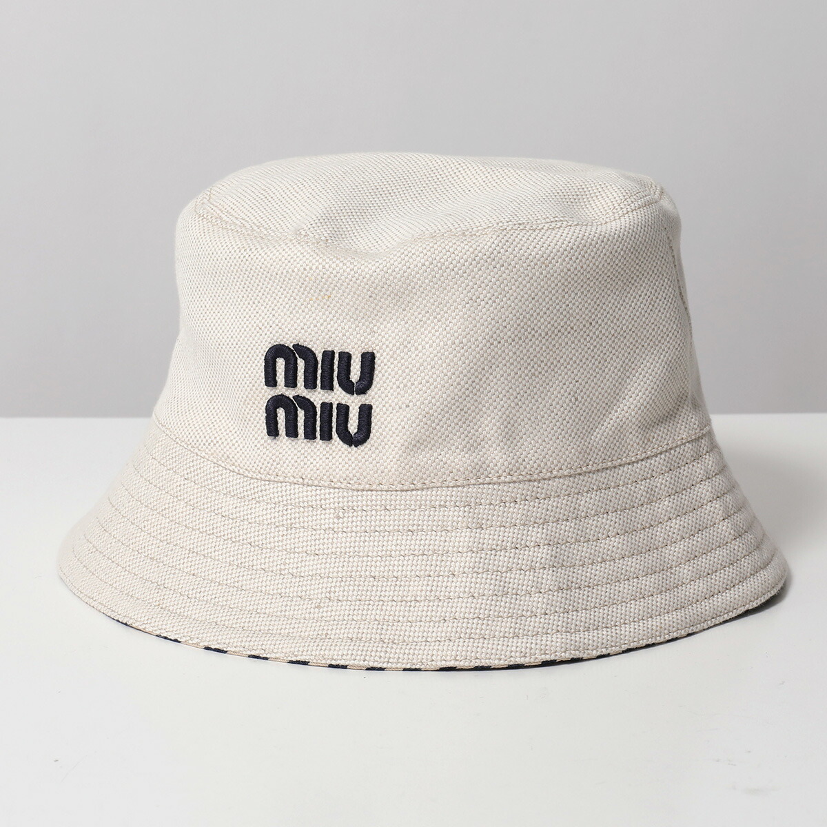 楽天市場】MIUMIU ミュウミュウ バケットハット 5RM030 2CQQ