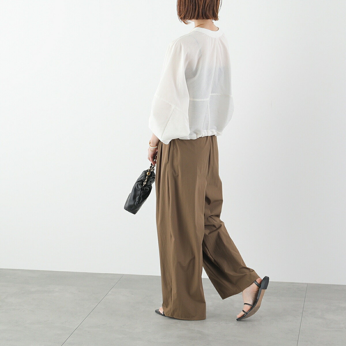 楽天市場】CLOCHE クロシェ タックパンツ 86514 レディース 接触冷感