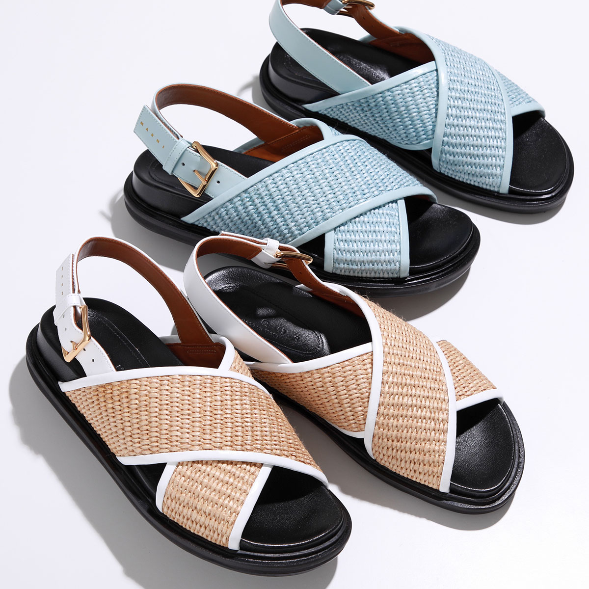 MARNI フスベットファークロスサンダル 【公式通販】