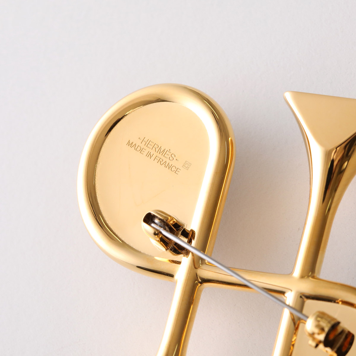 楽天市場】HERMES エルメス ブローチ コルアッシュ Cor H 500082FC