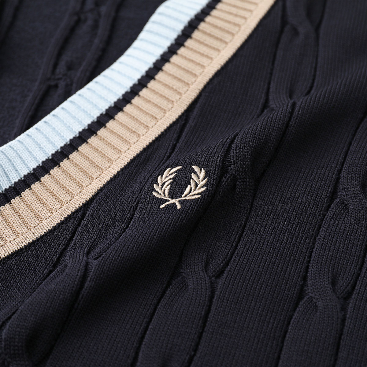楽天市場】FRED PERRY フレッドペリー セーター BOLD TIPPED CABLE