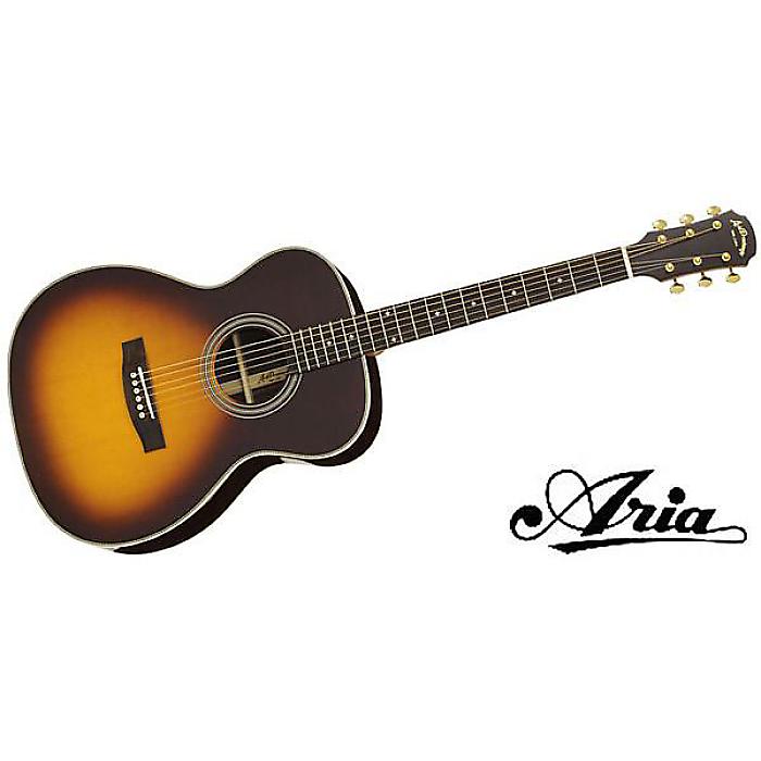 ARIA Dreadnought AF−505 オール単板！スノーフレーク ARIA