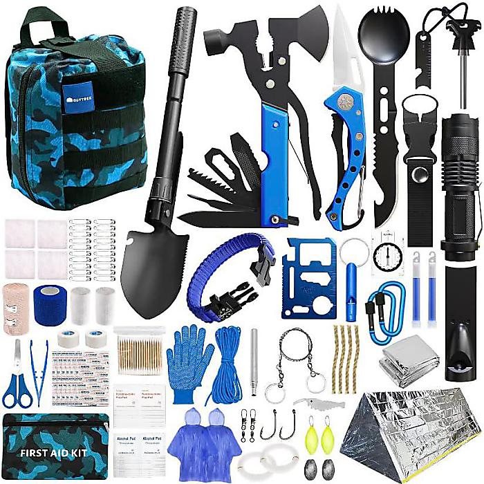 楽天市場】ブルーサバイバルキット215 PCS 緊急サバイバルキット