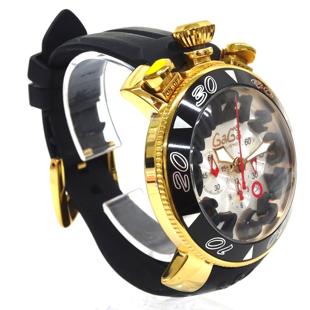 楽天市場】ガガ・ミラノ 腕時計 クォーツ BREVETTATO 48MM クロノ
