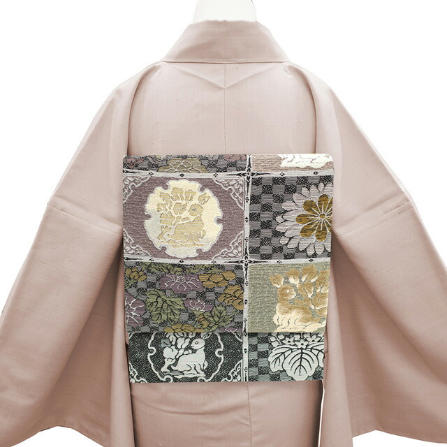 楽天市場】【新古品】 袋帯 未使用 京都 西陣 正絹 モール織 全通 金