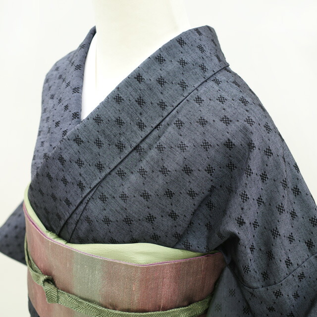 楽天市場】【中古】 紬 訪問着 リサイクル 着物 正絹 袷 十日町 花織