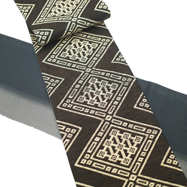 楽天市場】【新品】 半幅帯 未使用 米沢 米澤 宝来織 紙こぎん 全通 絹