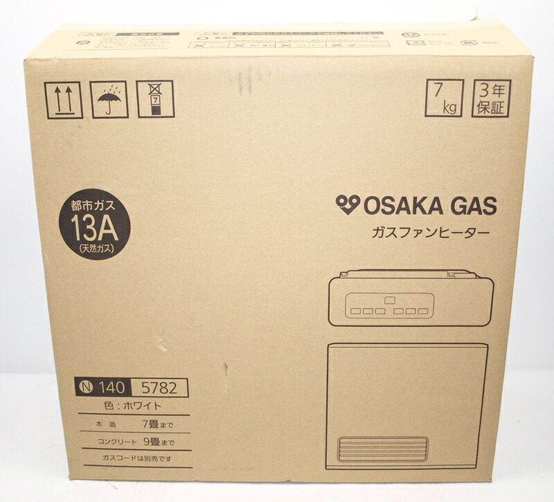 新品◇大阪ガス ガスファンヒーター N140-5882都市 7畳〜9畳 大阪ガス