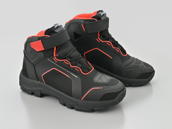 楽天市場】デイトナ DS-502 R-WPライディングシューズ ブラック/レッド