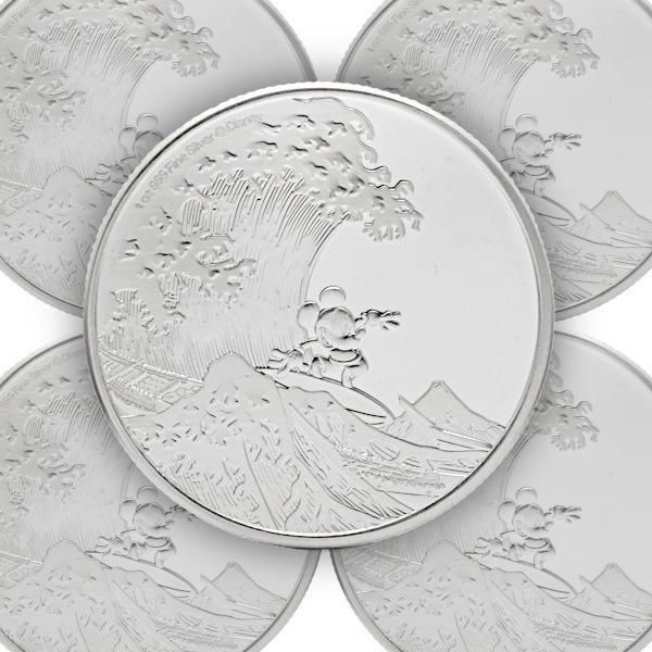 楽天市場】【追跡可】 2025 1オンス ニウエ ミッキーマウスと北斎の