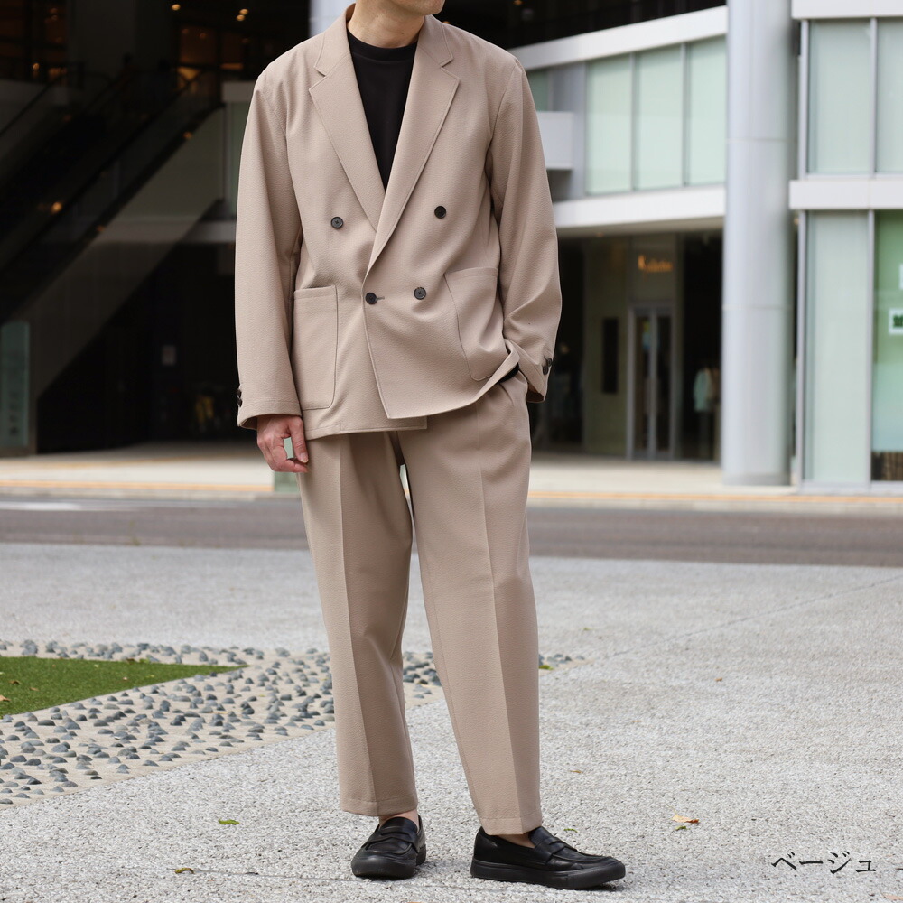 楽天市場】ダブル スーツ（カラーベージュ）（メンズファッション）の通販