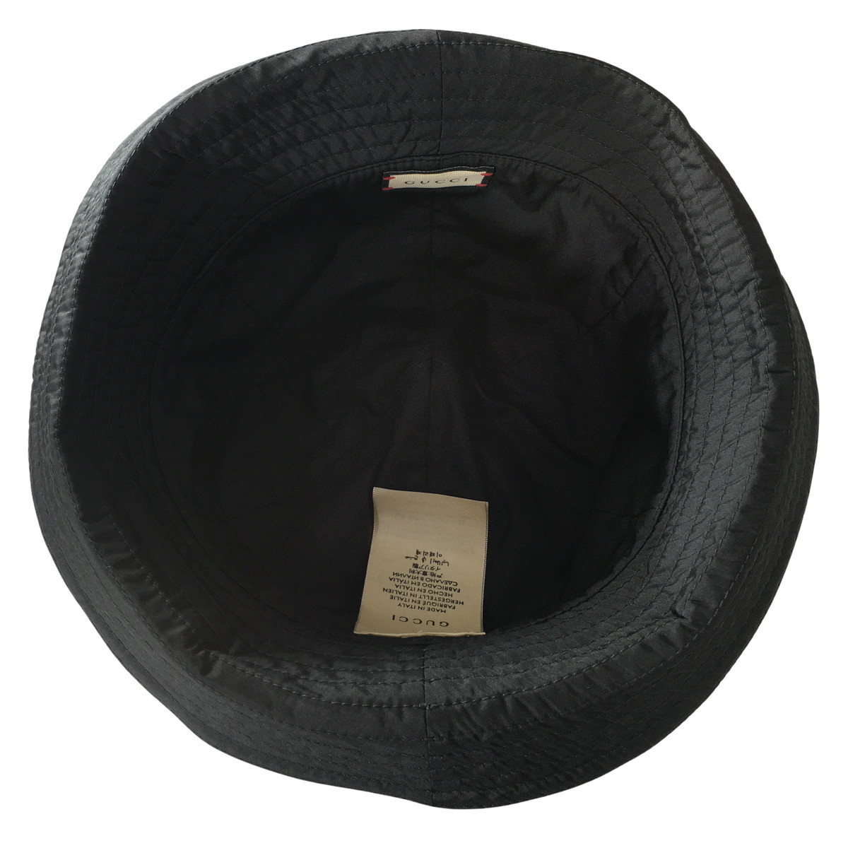 楽天市場】未使用品 GUCCI グッチ バケットハット ナイロン ブラック