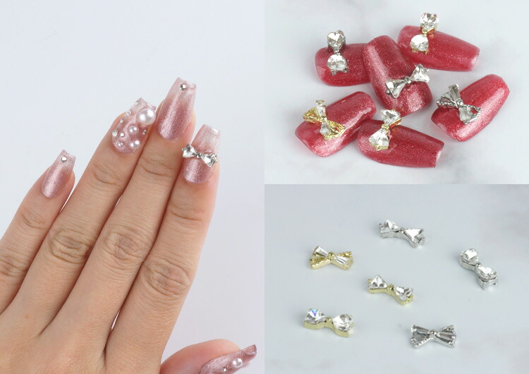 楽天市場】【動画あり】 ネイルパーツ 立体 3D りぼん シンプル セルフ