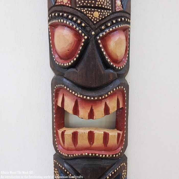 楽天市場】カラフルなティキ面50 I ティキマスク 木彫り お面 壁掛け