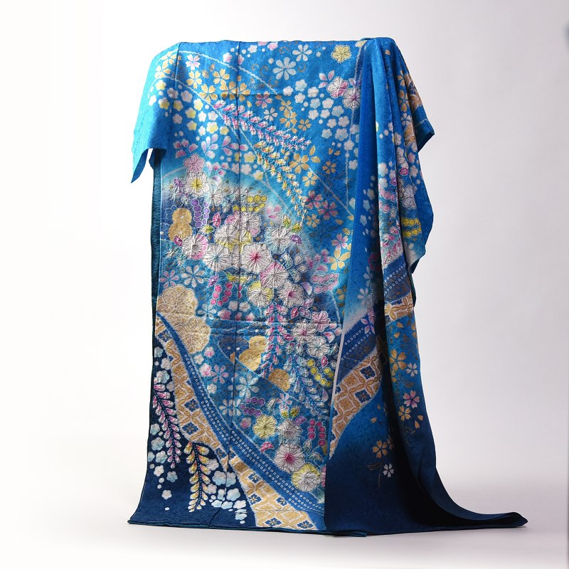 楽天市場】振袖 手縫いお仕立て付き 十日町「翠山」謹製 辻が花 鮮やか