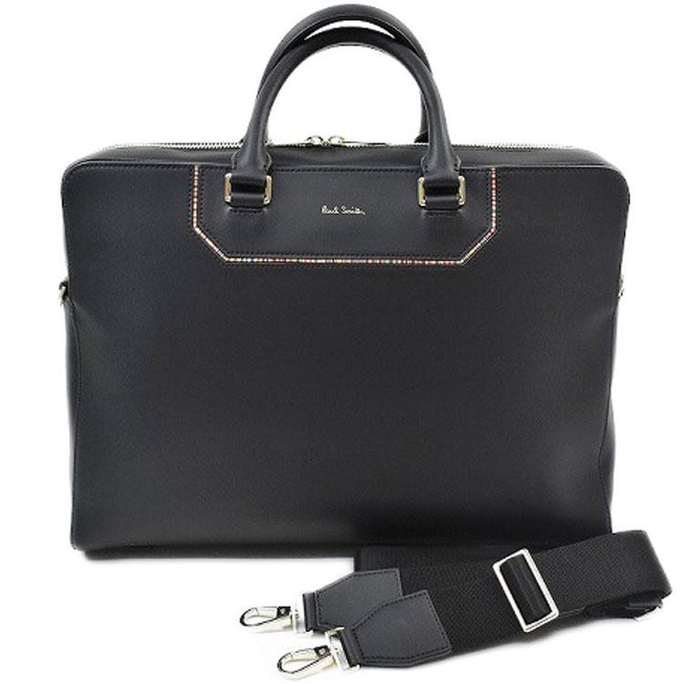 高級☆Paul Smith ポールスミス 牛革 オールレザー スリム ブリーフ