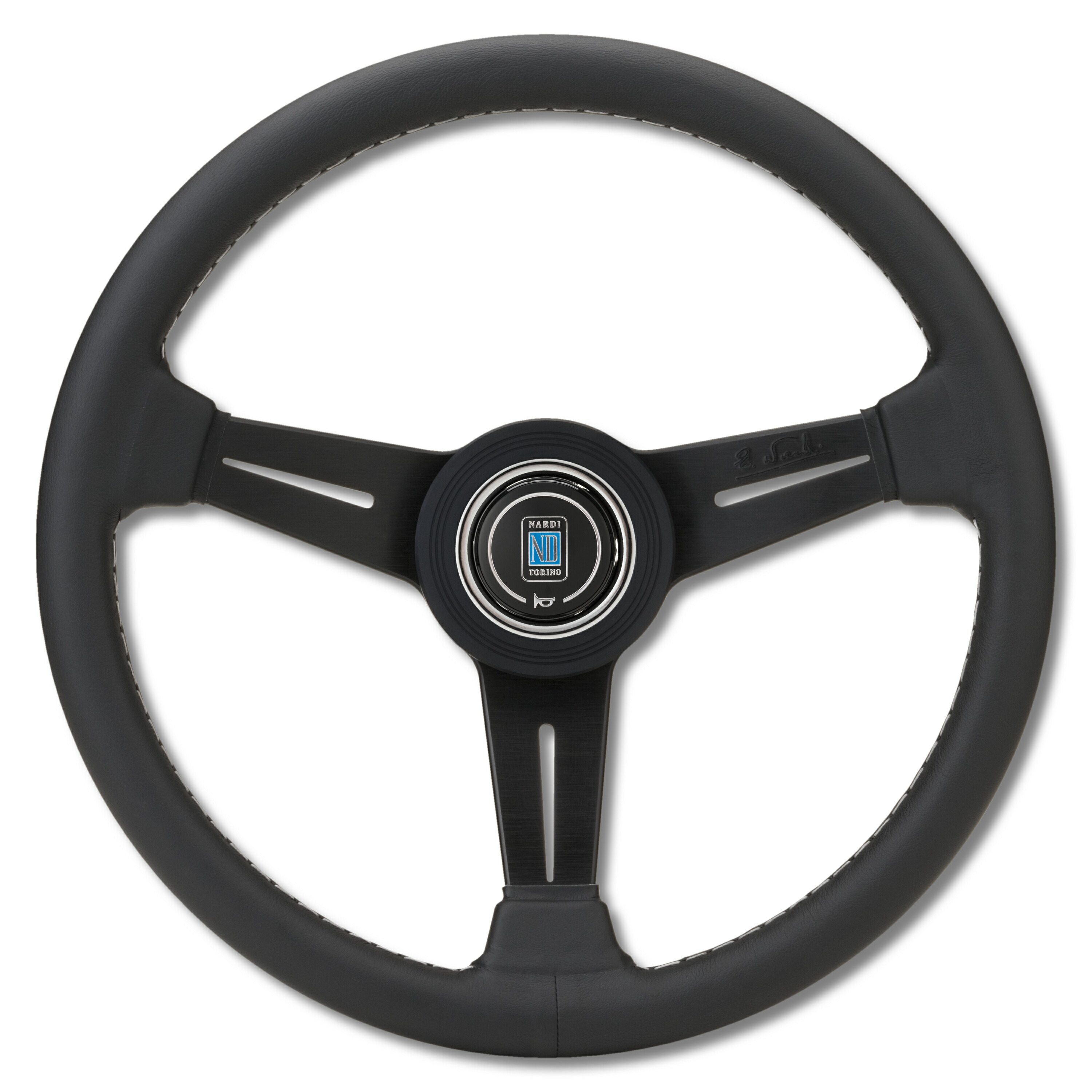 楽天市場】ステアリング NARDI クラシック ブラックレザー&ブラック