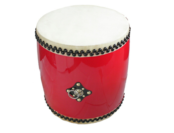 楽天市場】エイサー用 大太鼓(特大) 水牛皮 直径45cm×高さ49cm バチ2本