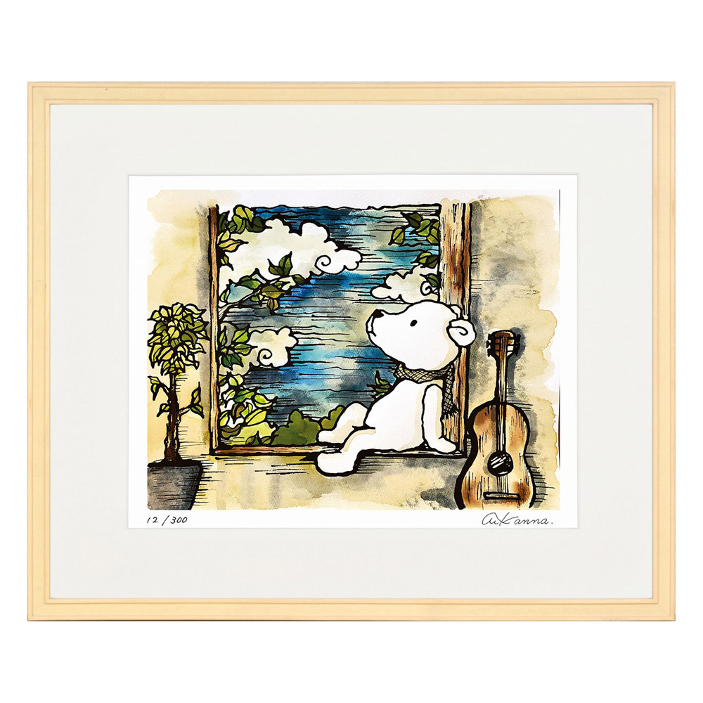 楽天市場】絵画 窓の外の景色 KANNA インテリア 動物 ギフト リビング