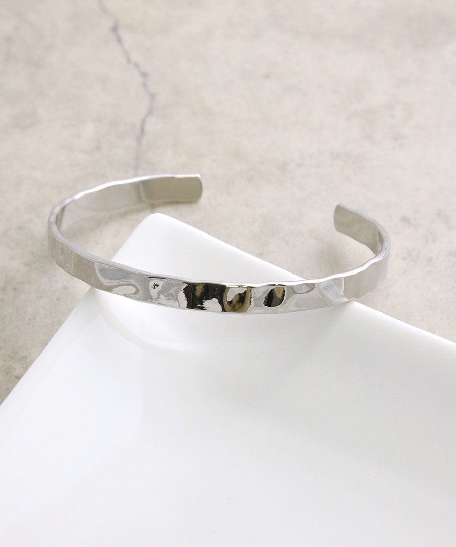 楽天市場】バングル カフ メタル ウェーブ 艶 ブレスレット ニュアンス