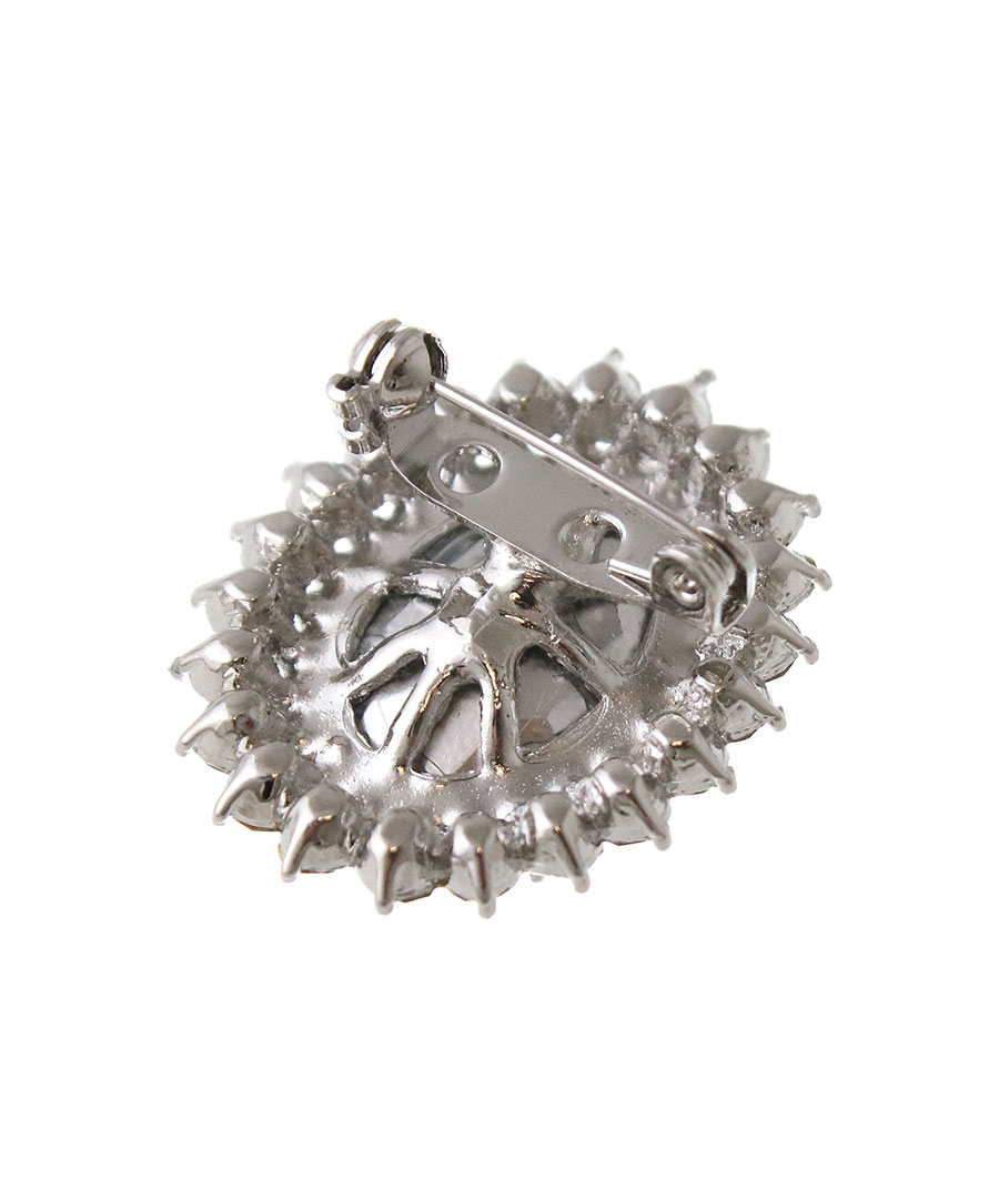 楽天市場】ブローチ ビジュー カラー ストーン オーバル 煌めき