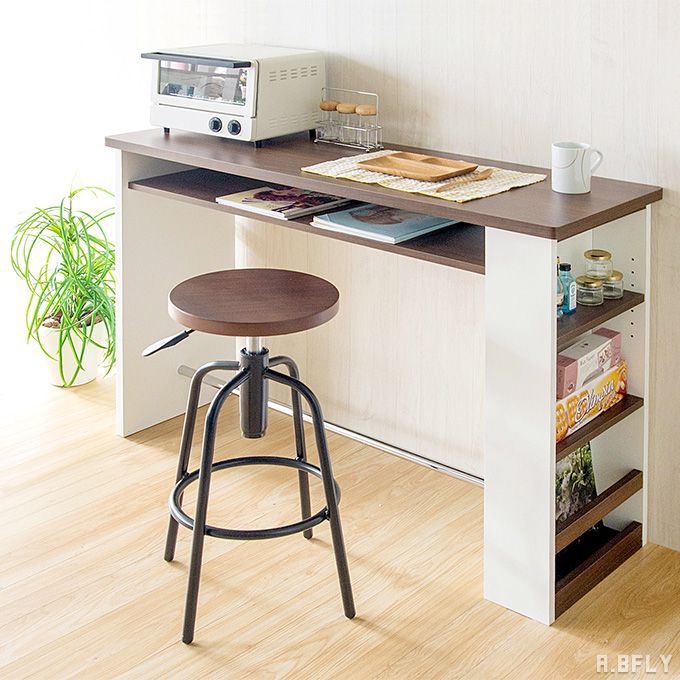 楽天市場】カウンターテーブル キッチンカウンター 多収納 キッチン