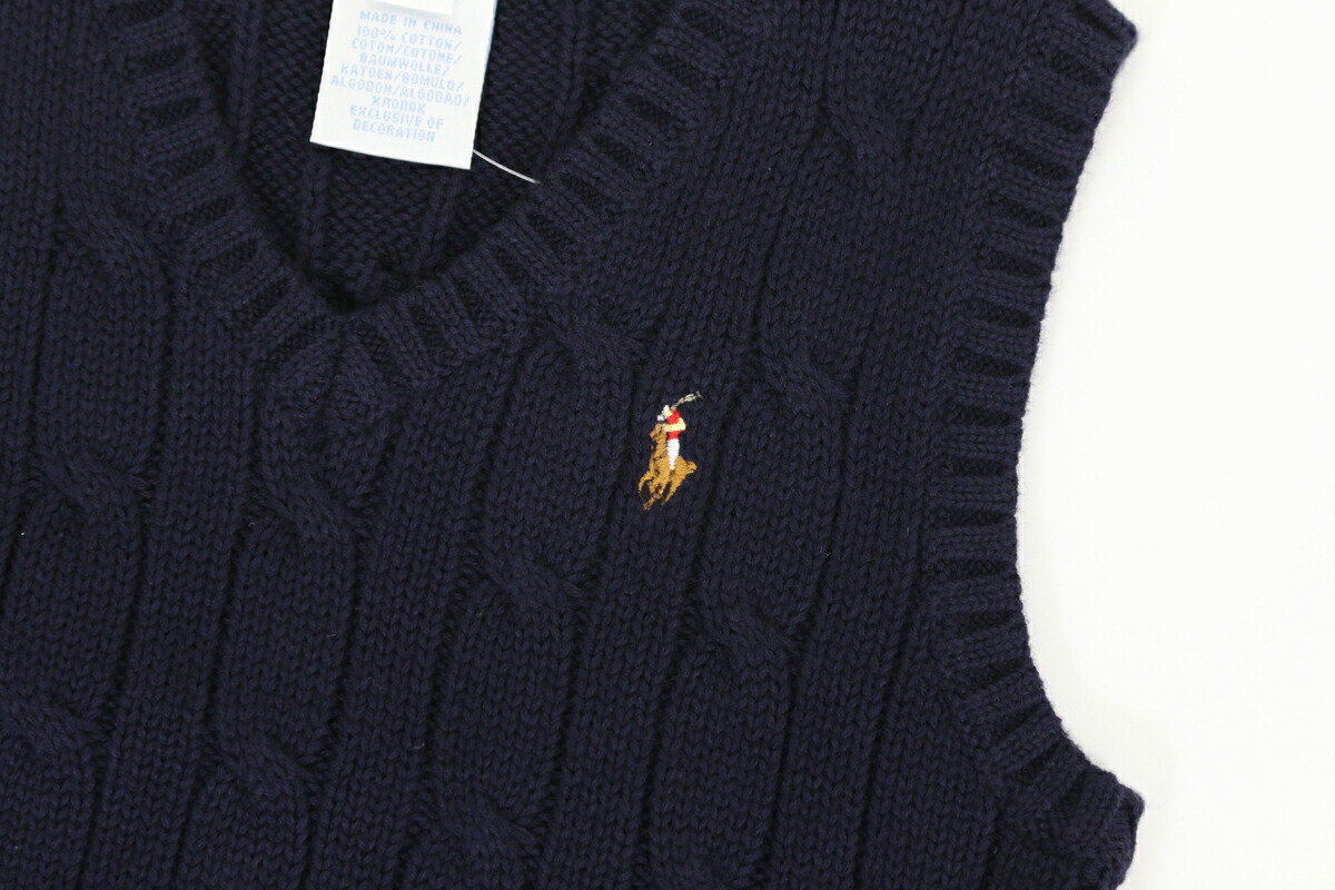 楽天市場】ポロ ラルフローレン ベイビーサイズ Vネック コットン
