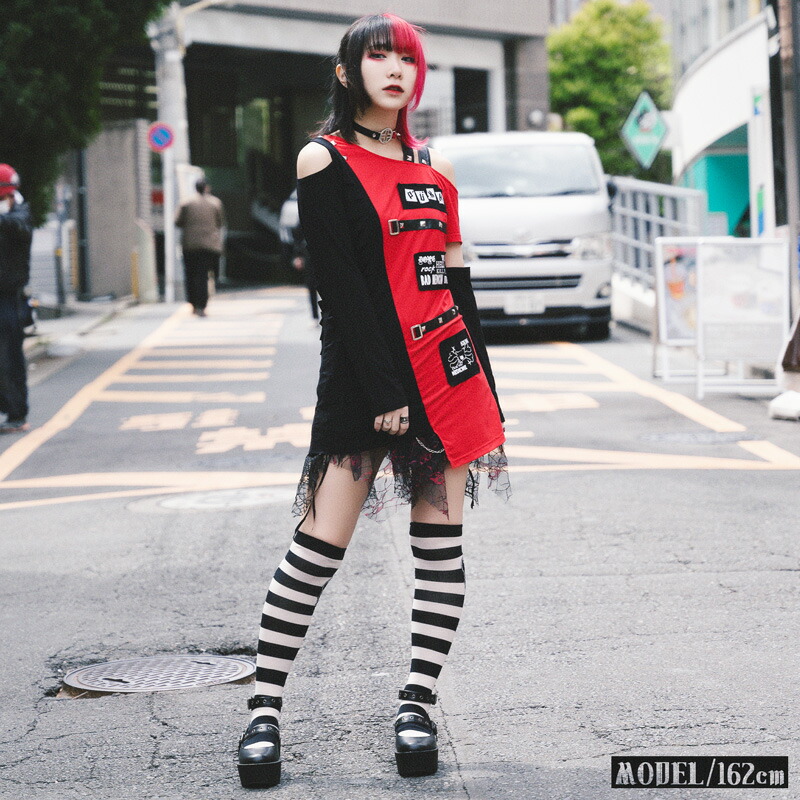 楽天市場】NEWスカルスカート パンク スカート ロック ファッション V