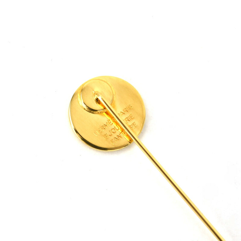 楽天市場】エルメス ピンブローチ レディース GP ゴールドカラー