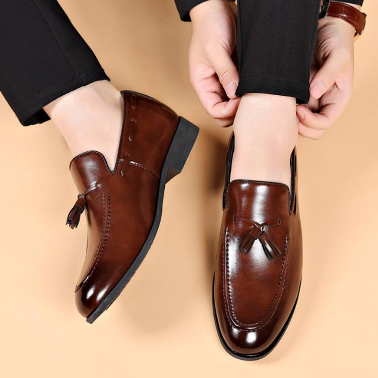 楽天市場】ローファー タッセル ビジネスシューズ モカシン スリッポン