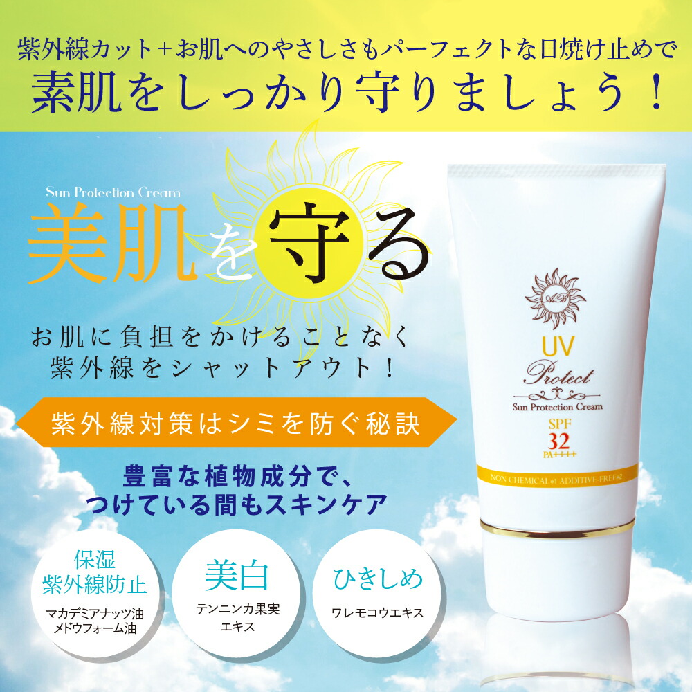 AIB UVプロテクト日焼け止めクリーム SPF32 PA++ 30g3個セット PROSPOT