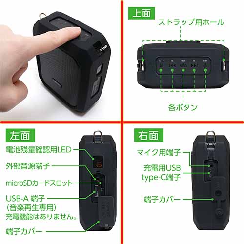 楽天市場】MCO ミヨシ ハンズフリー ポータブル 拡声器 APK-02 選挙