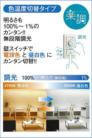 楽天市場】DDL-6210FWG 色温度切替ダウンライト 準耐火構造対応タイプ