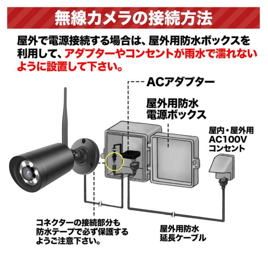 楽天市場】防犯カメラ 屋外 家庭用 監視カメラ 夜間カラー撮影 赤外線