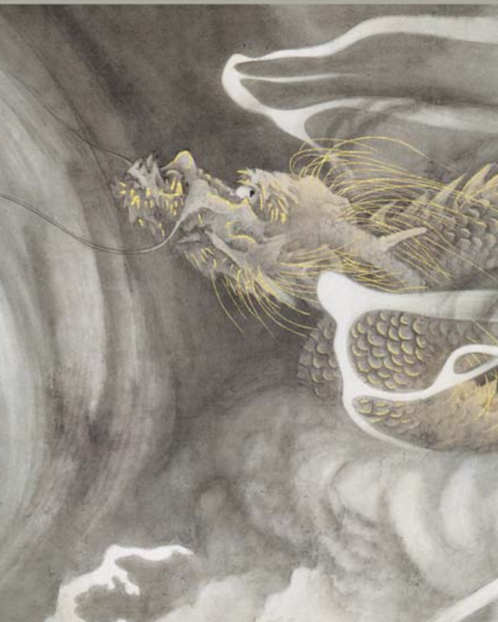 楽天市場】アート額絵 円山応挙 雲龍図 受注生産 高精細巧芸画 手彩