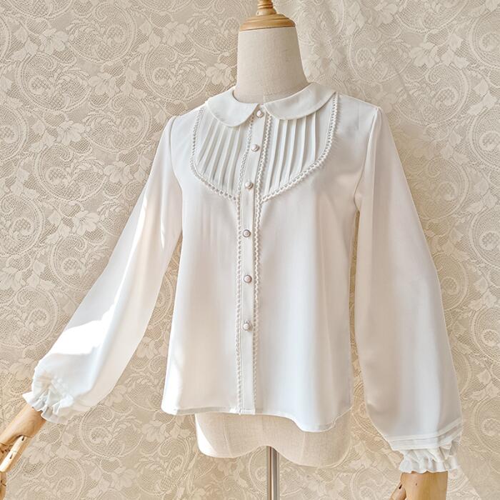 楽天市場】ロリータ ロリィタ ブラウス シャツ 長袖 フリル 可愛い