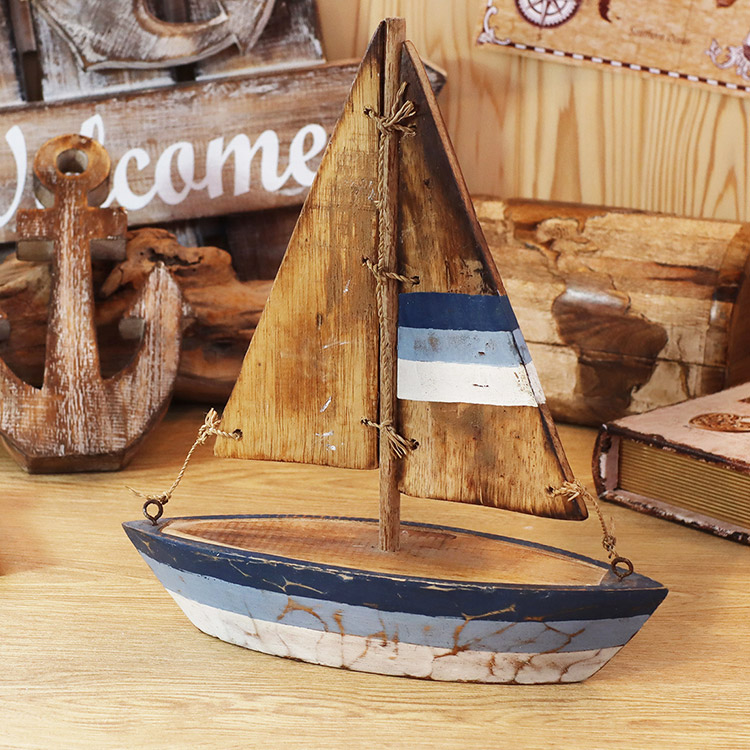 楽天市場】ハワイアン雑貨 インテリア ヨット 船 置物 オブジェ 飾り