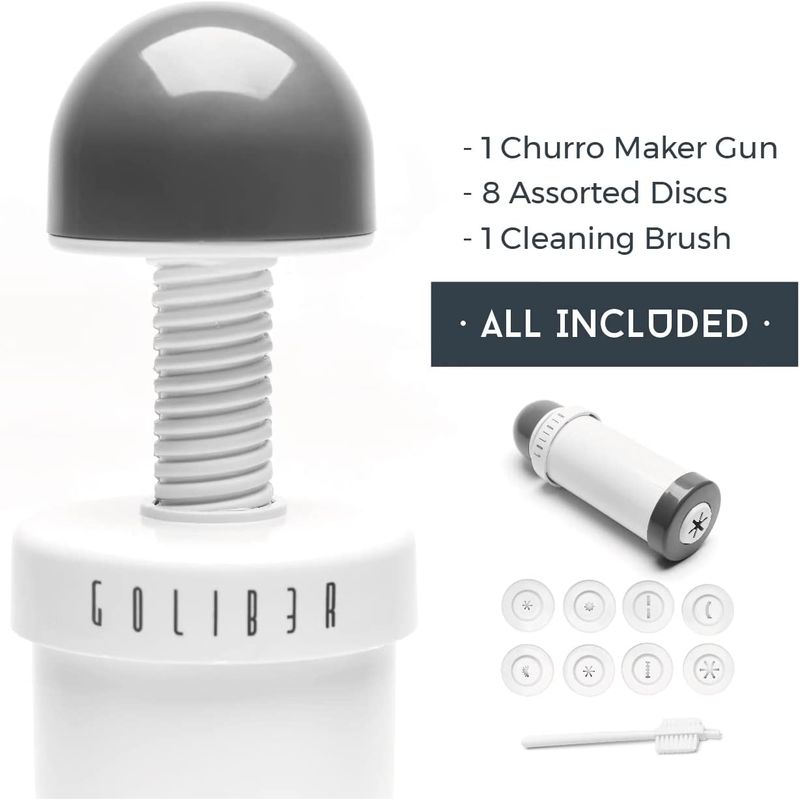 楽天市場】チュロス 絞り メーカー 形 8種 Goliber Churro Maker