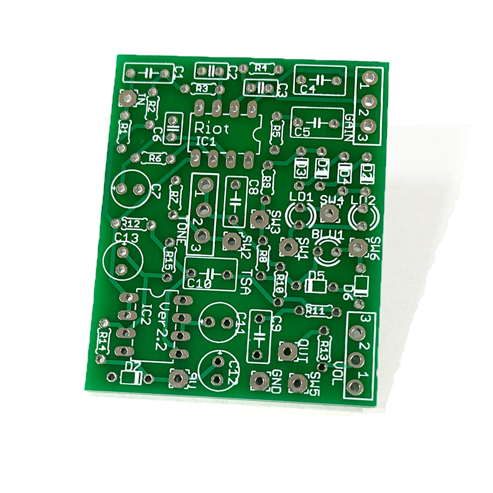 楽天市場】Suhr Riot Distortion風 ギターエフェクター自作用 基板