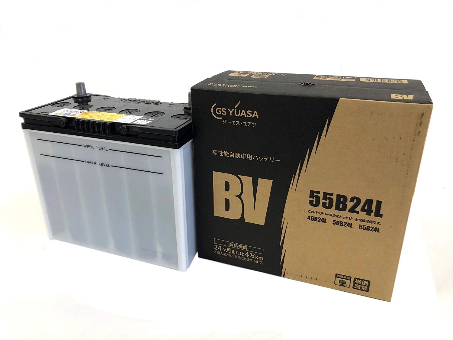 楽天市場】55B24L-N 自動車 バッテリーGSYUASA ジーエスユアサ BV