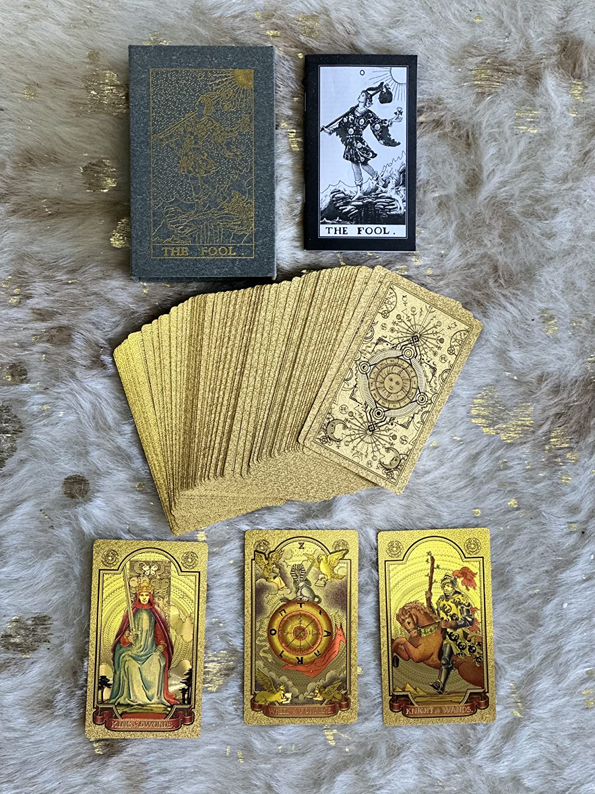 楽天市場】金箔タロットカード 78枚 ガイドブック付き 初心者 プロ