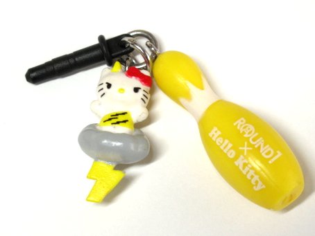 楽天市場】キティ × ラウンドワン イヤホンジャック 雷様 : amax