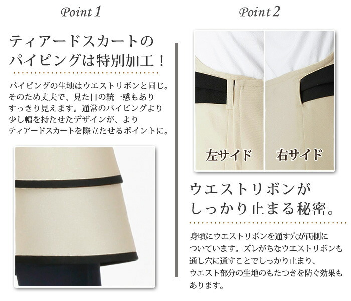 楽天市場】エプロン おしゃれ ワンピース リボン アームボーテ