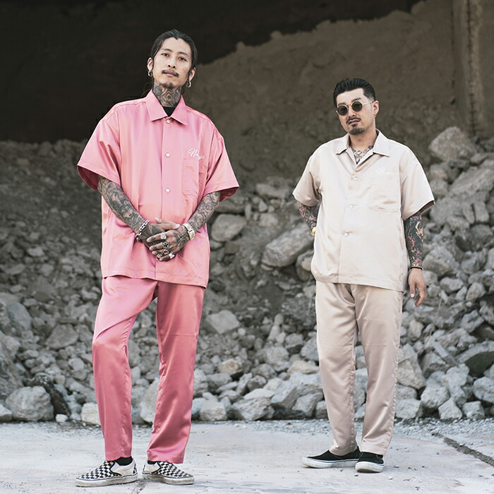 楽天市場】NASTOYS ナストイズ / 「Satin S/S Over Shirt / GOLD