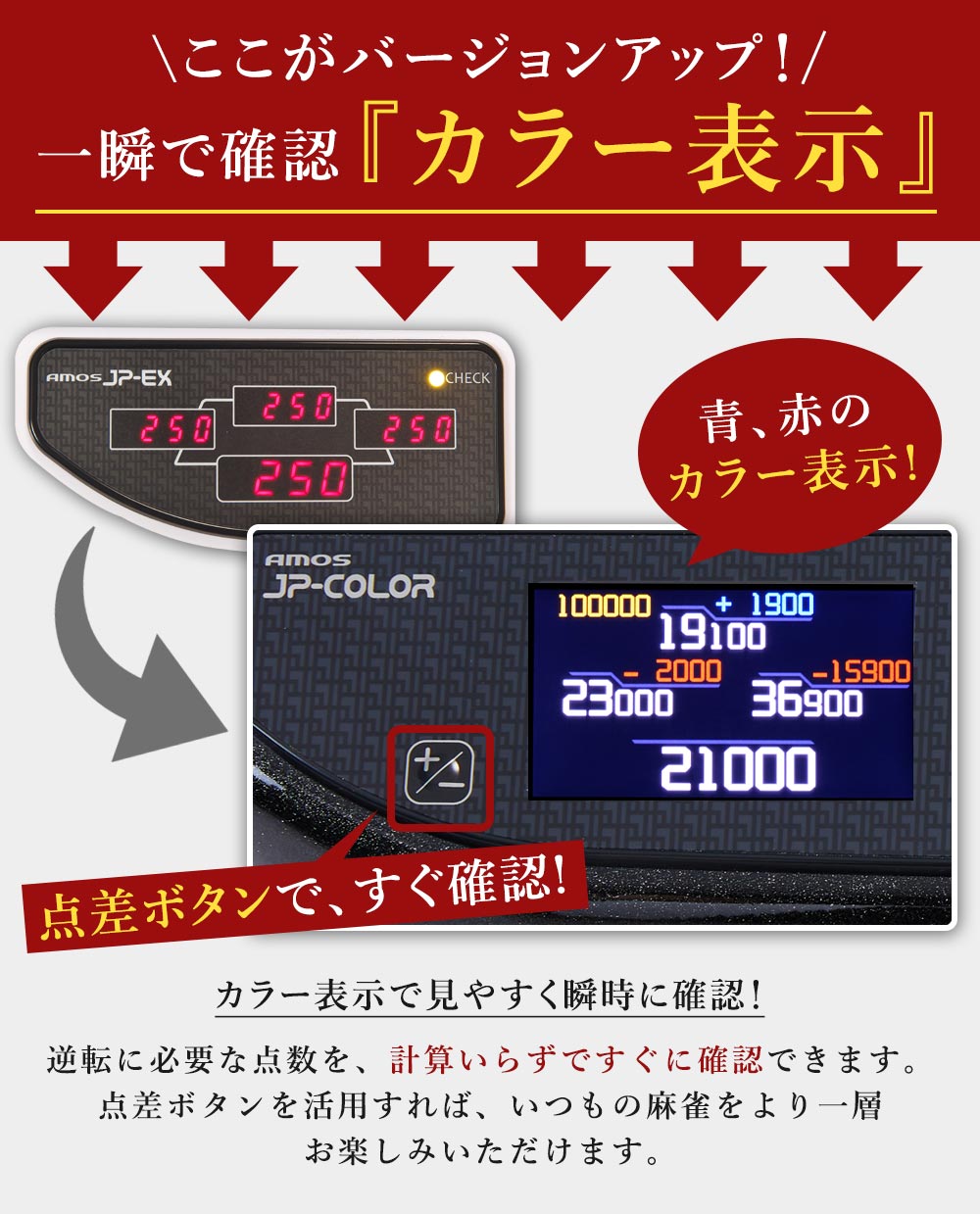 楽天市場】全自動麻雀卓 液晶表示 JP-EX COLOR折りたたみタイプ 28mm