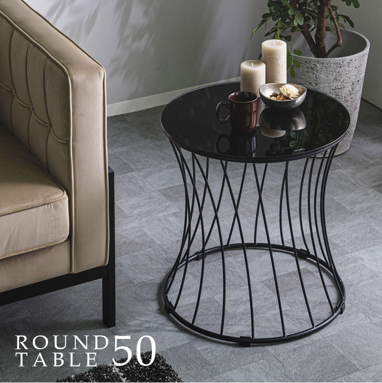 良品】高さ調節可能 強化ガラス サイドテーブル/丸テーブル/飾り台